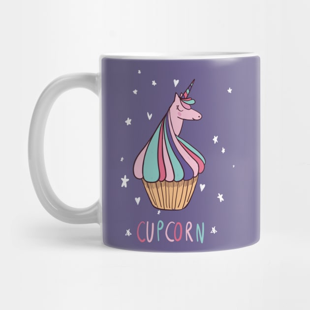 Unicorn Plus A Cupcake Makes A Cupcorn by LittleBunnySunshine